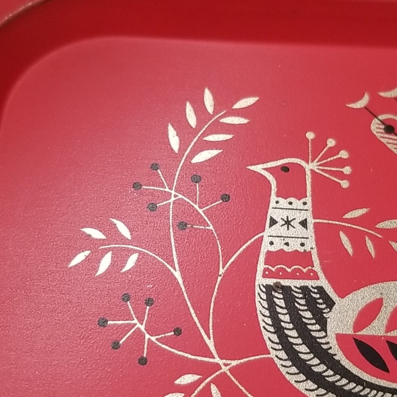 1960s Maxey Peacock Metal  Small Snack Tray - Picture 3 of 5